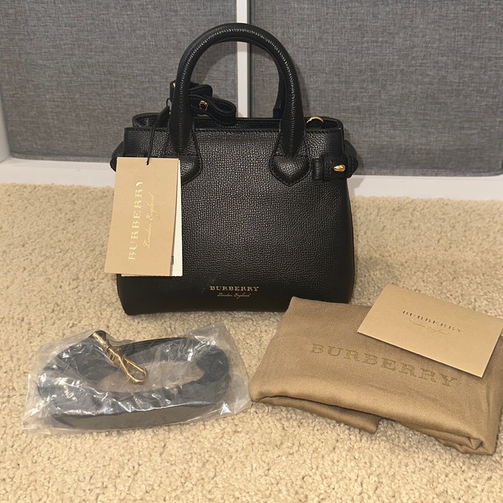 Burberry Baby Banner Black Handbag